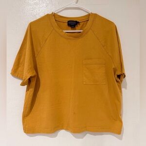 Pendleton Mustard Yellow Cotton Short Sleeve with Front Pocket T-Shirt size L
